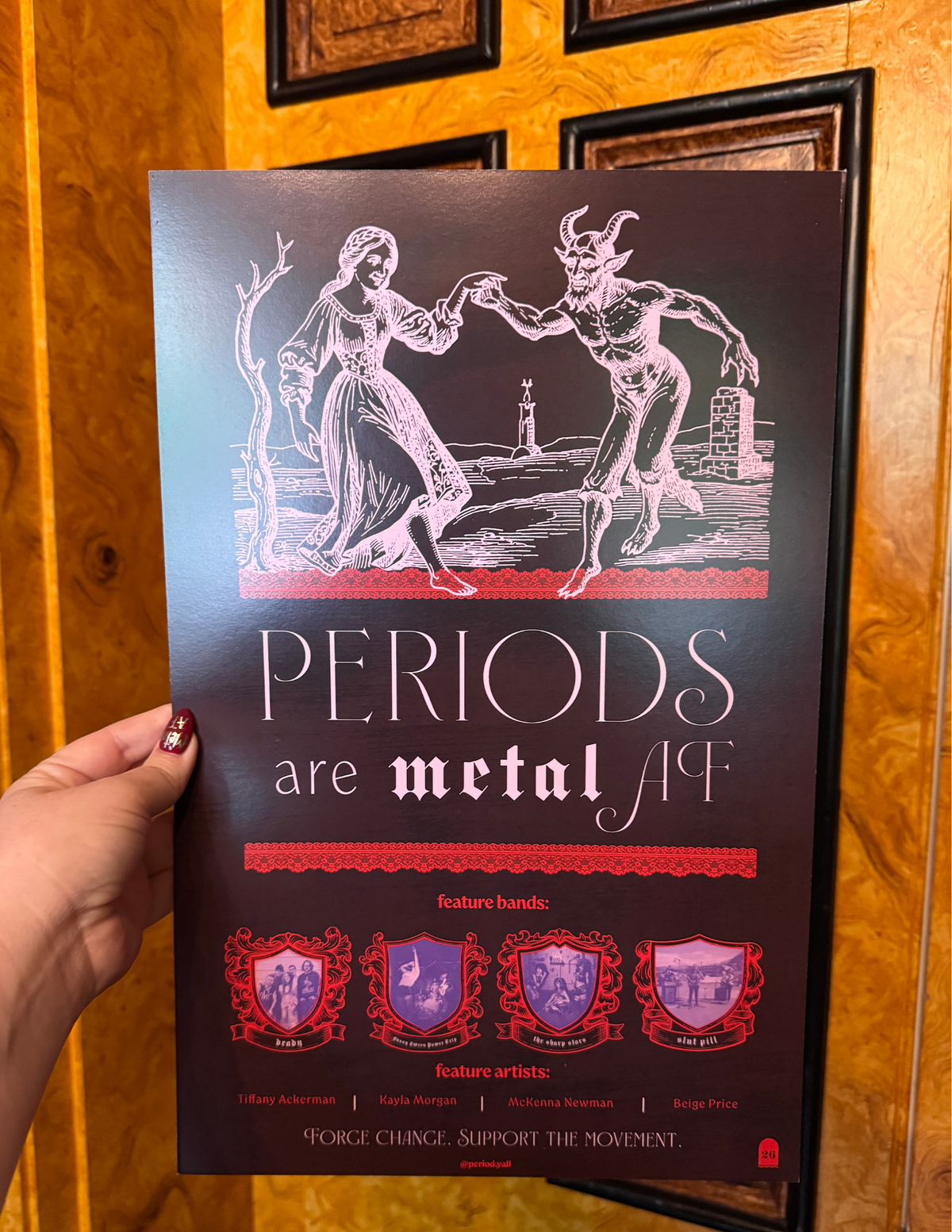 Periods are Metal AF Event Poster